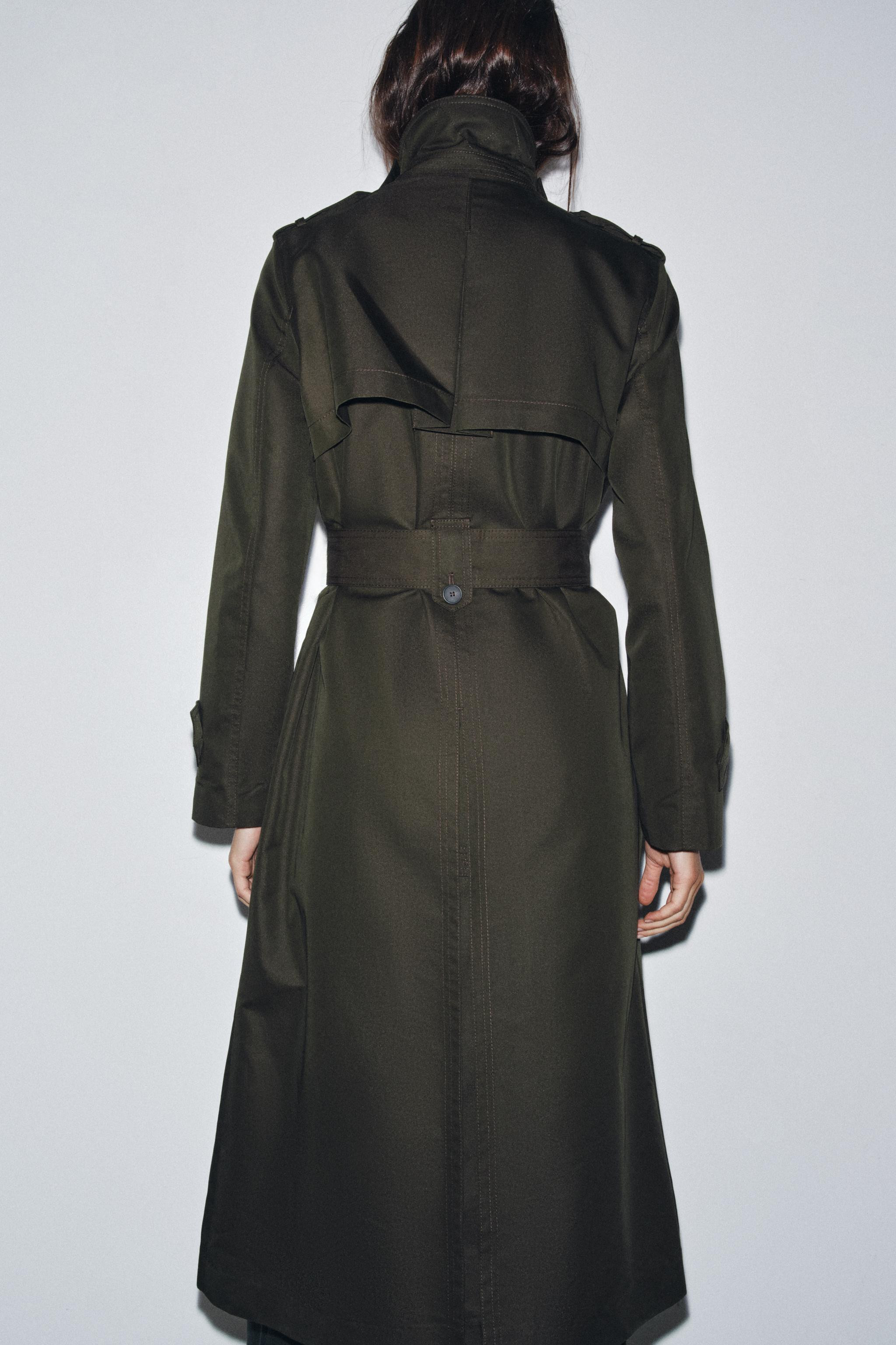 WATER REPELLENT DOUBLE-BREASTED TRENCH COAT ZW COLLECTION | Zara US