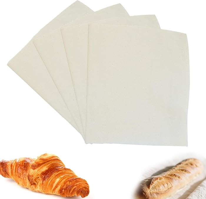 100% Organic Cotton Bread Cloth for Rising - Breathable Tea Towel for Bread Making - Unbleached B... | Amazon (US)