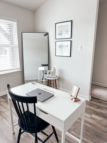 Office Update🗄️🗃️✒️ It’s slowly coming together and I’m obsessed with having my own dedicated space to work🙌🏽 
#workfromhome #workfromhomeoffice #homeoffice #officedecor #neutraloffice #neutralhome #neutralhomedecor #organicmodern #organicmodernhome #neutralofficedecor #homedecor #homeofficedecor #ikeadesk #wayfairfinds #collectionprints #amazonfinds #amazonmusthaves 

#LTKhome #LTKfindsunder50 #LTKfindsunder100