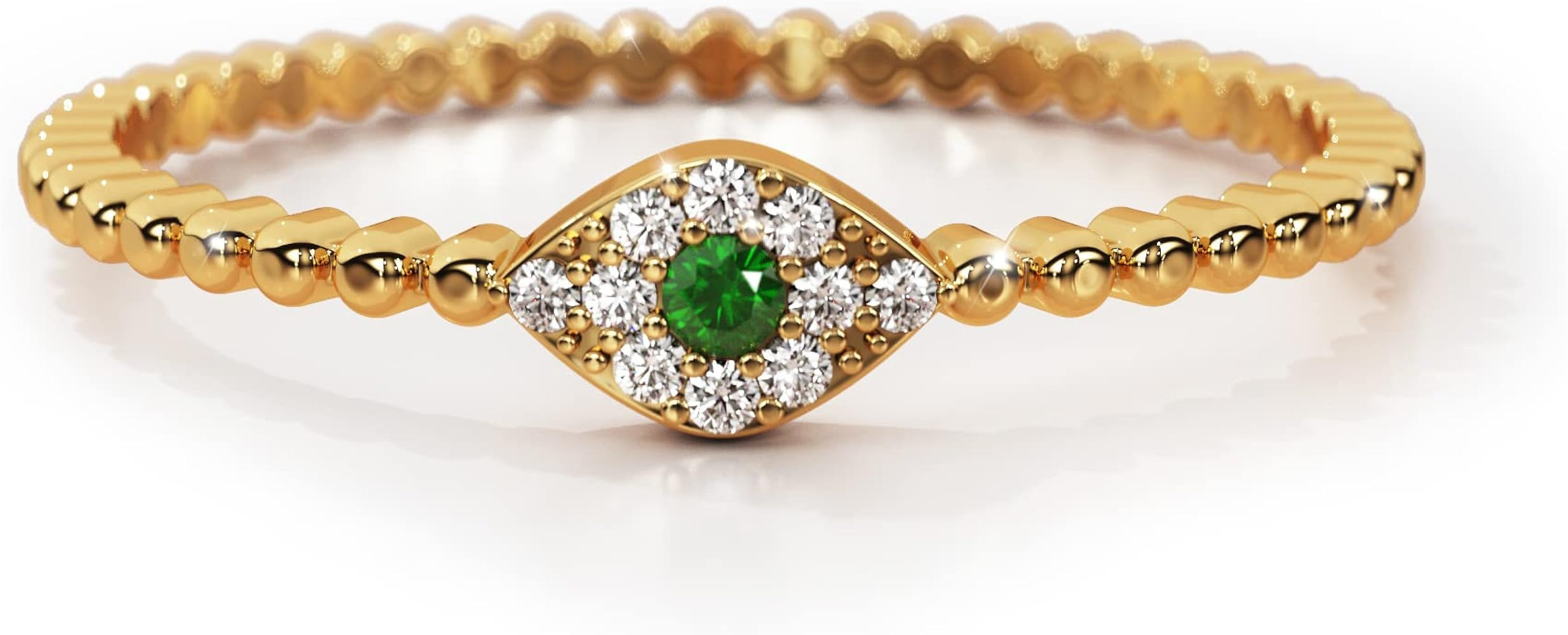 L & M Accessorize - 925-Sterling-Silver Evil Eye for Women VALENTINE - 18K Gold Plated Eye Crystal,  | Amazon (US)