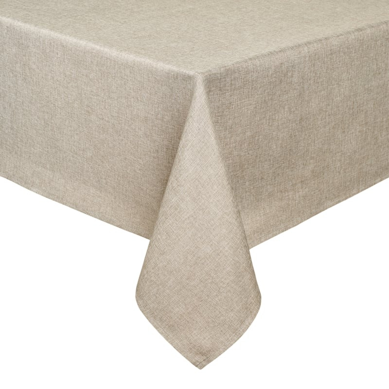 Leigh Taupe Tablecloth, 60x120 | At Home