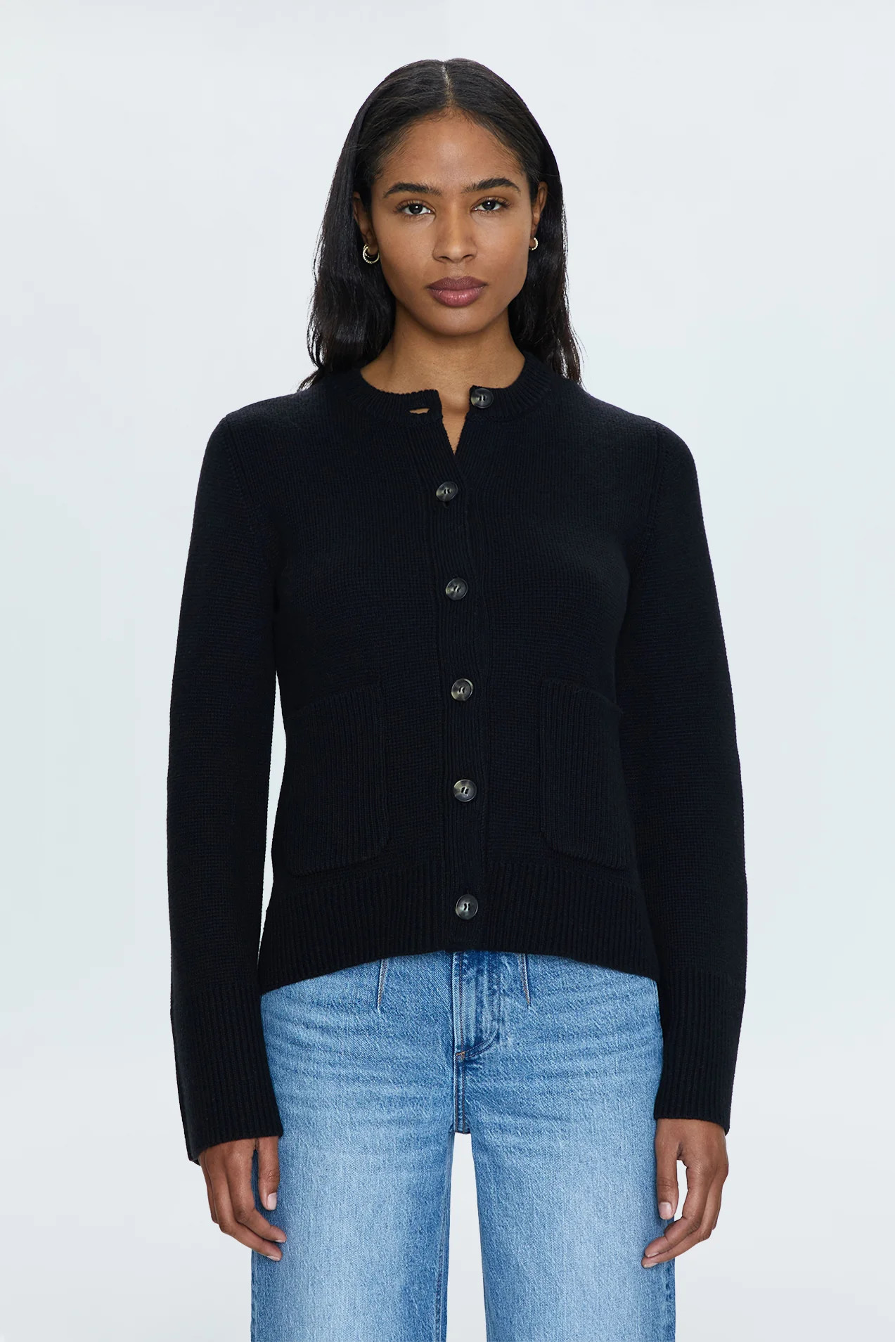 Dani Cardigan - Noir | Pistola Denim