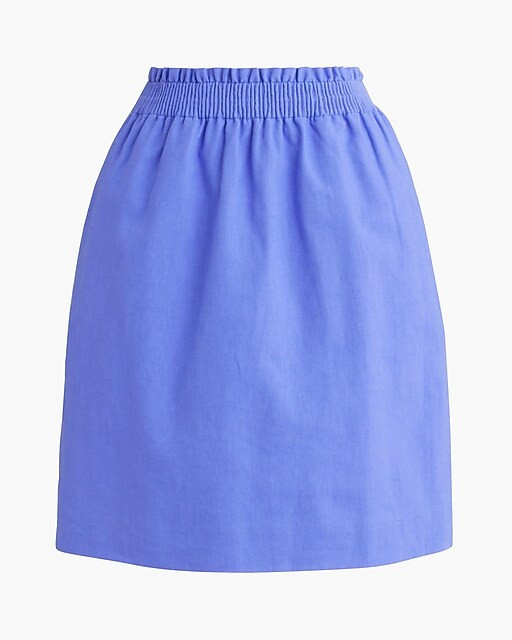 Linen-cotton blend city skirt | J.Crew Factory