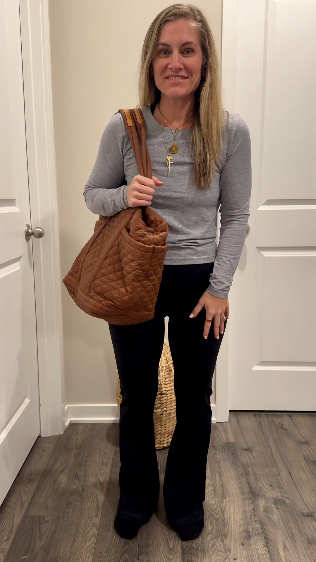 Pilates fit of the night. 

Leggings I’m wearing a size medium and could have even done a large honestly. I just don’t like stuff super tight so I sized up to medium 

Top I sized up to medium as well

Also I’m absolutely in love with this @mzwallace bag. I can never get enough!!

And then love this 3 pack of Pilates  and linked some other fav Pilates equipment I use at home!   

#LTKActive #LTKselfcare #LTKfitnessgoals