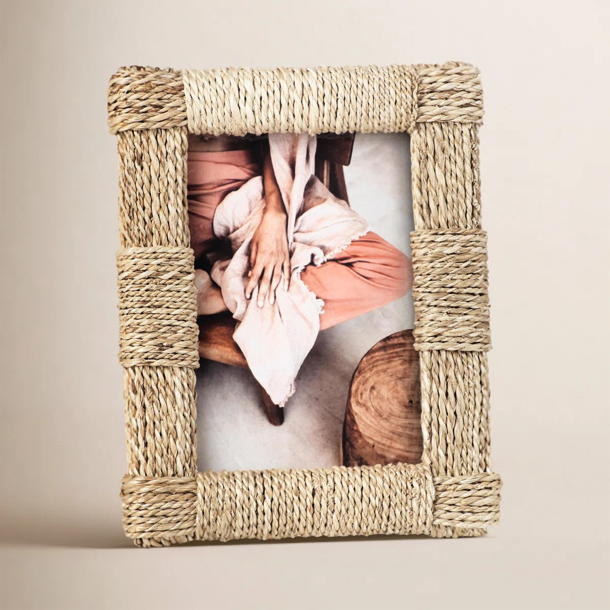 Hamburg Beige Abaca Picture Frame | Wayfair North America
