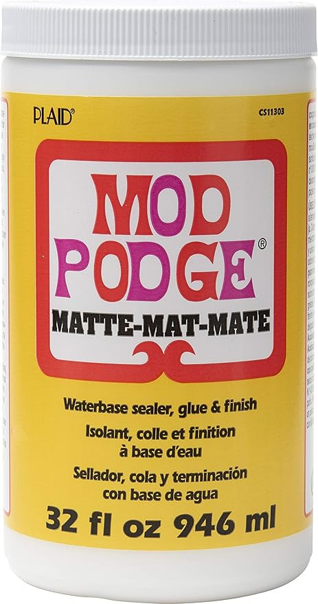 Mod Podge Matte Sealer, Glue & Finish: All-in-One Craft Solution- Quick Dry, Easy Clean, for Wood... | Amazon (US)