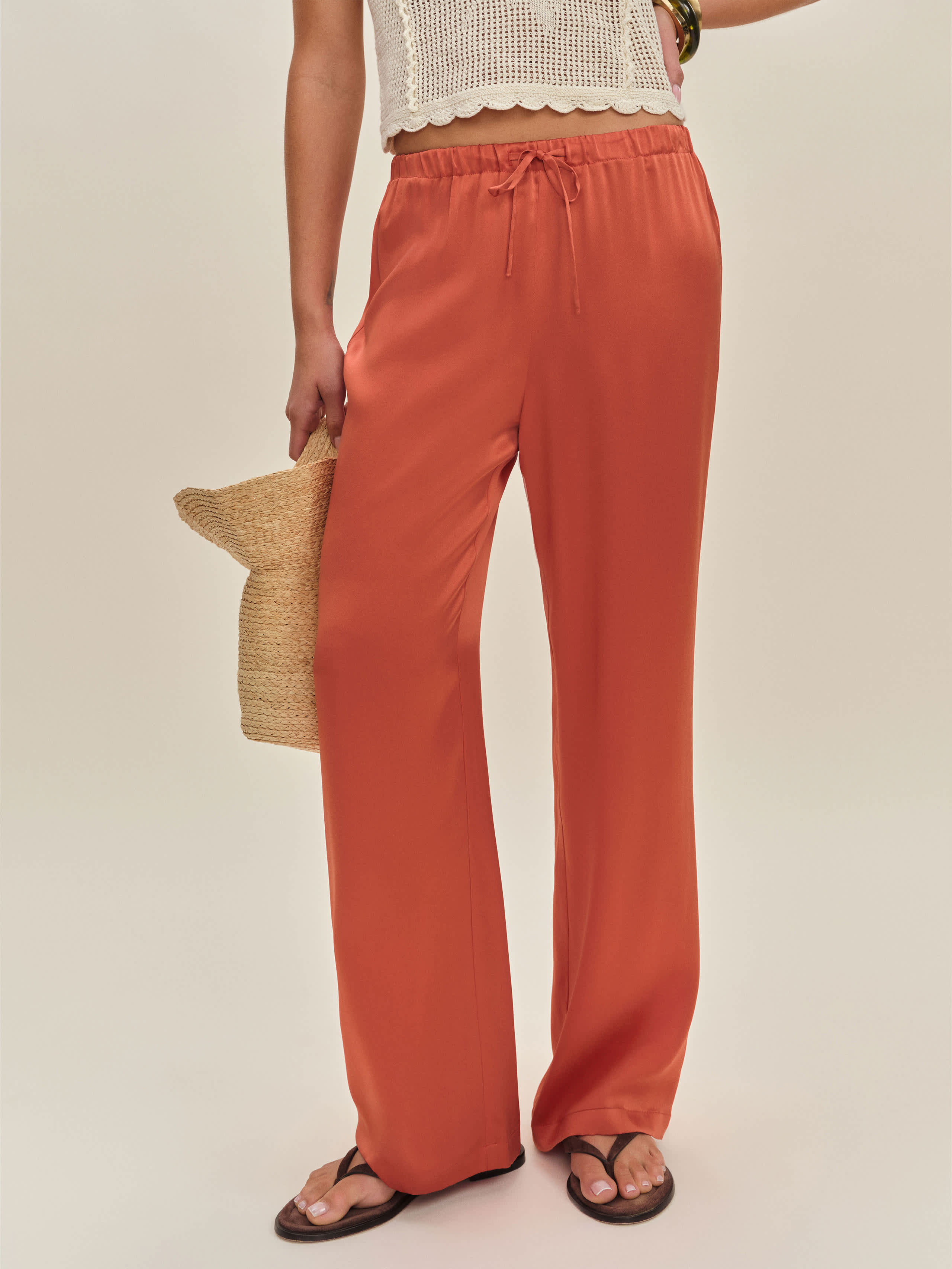Olina Silk Pant | Reformation (Global)