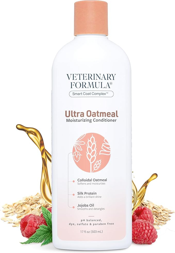 Veterinary Formula Smart Coat Complex Ultra Oatmeal Moisturizing Conditioner for Dogs, 17 Fl oz ... | Amazon (US)