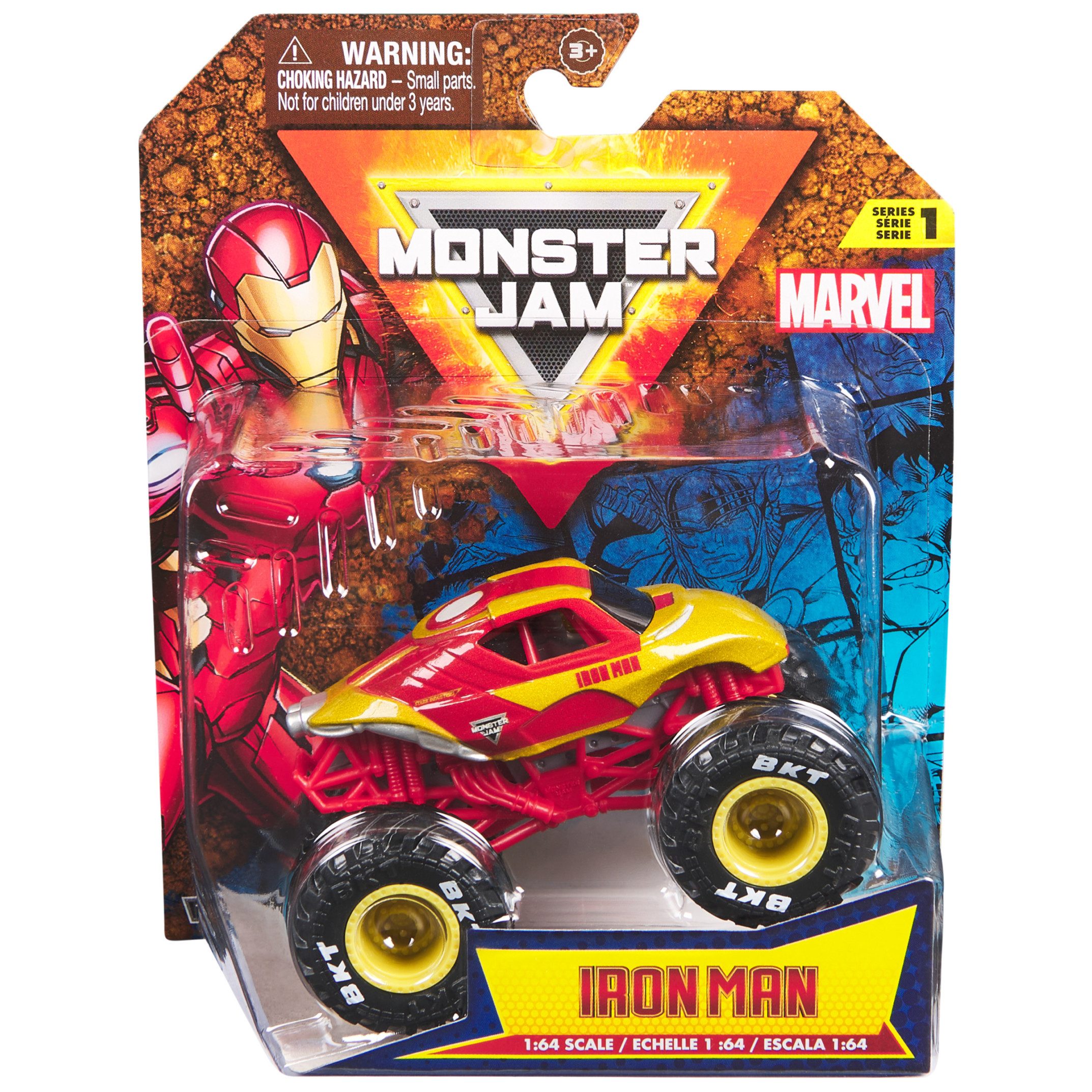 Monster Jam, Marvel Official Iron Man Monster Truck | Walmart (US)