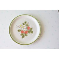 Vintage Wild Strawberry Floral Plate - Retro Japan Dinnerware | Etsy (US)