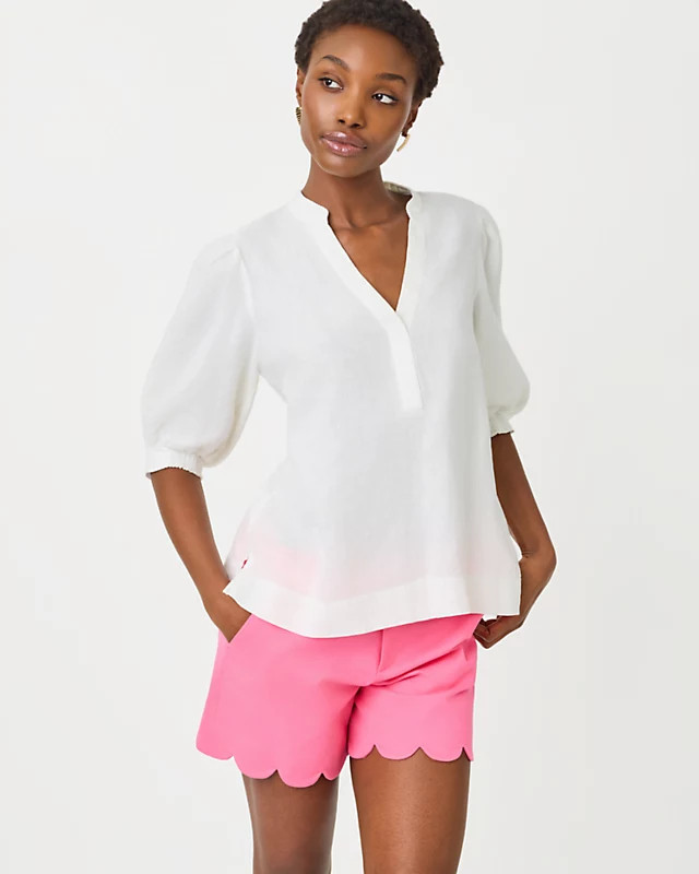 Mialeigh Linen Top | Lilly Pulitzer | Lilly Pulitzer