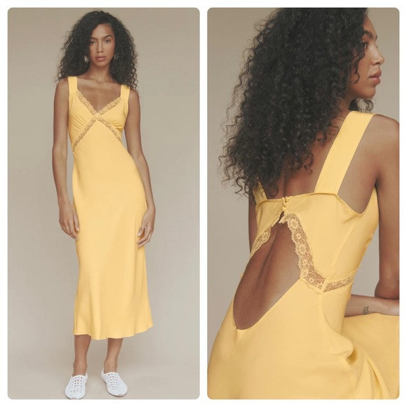 NWT Reformation Provence Silk Dress | Poshmark