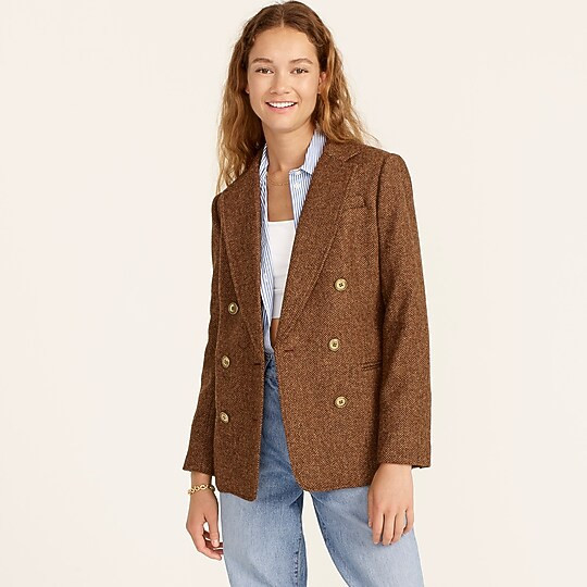 Bristol blazer in hazelnut English wool herringbone | J. Crew US