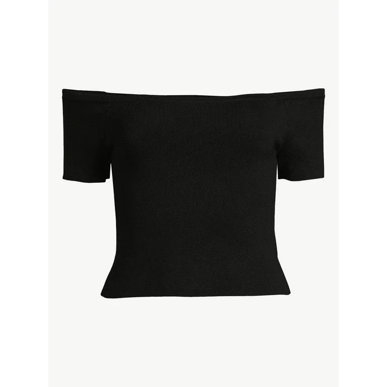 Free Assembly Women's Off Shoulder Sweater Top, Sizes XS-XXXL | Walmart (US)