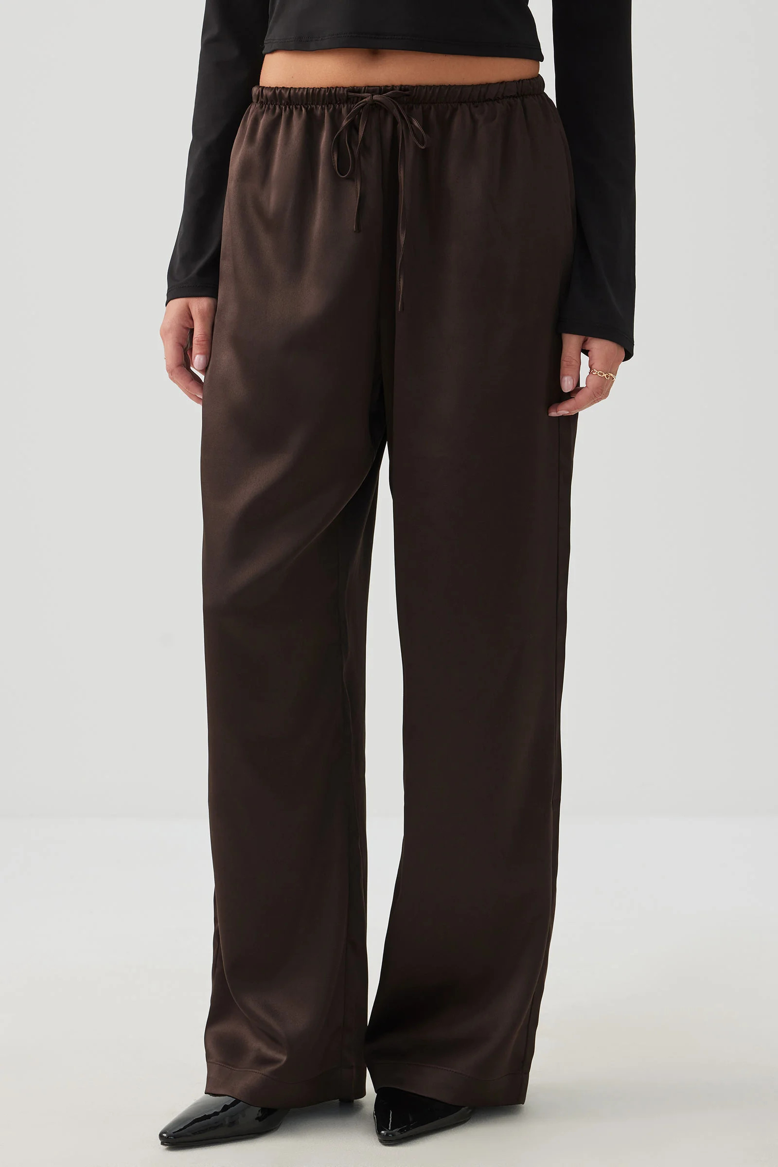 Satin Wide Leg Pants | Ardene