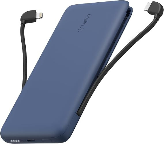 Belkin Portable Charger Power Bank for iPhone/Android (10,000mAh), 23W Battery Pack with Integrat... | Amazon (US)