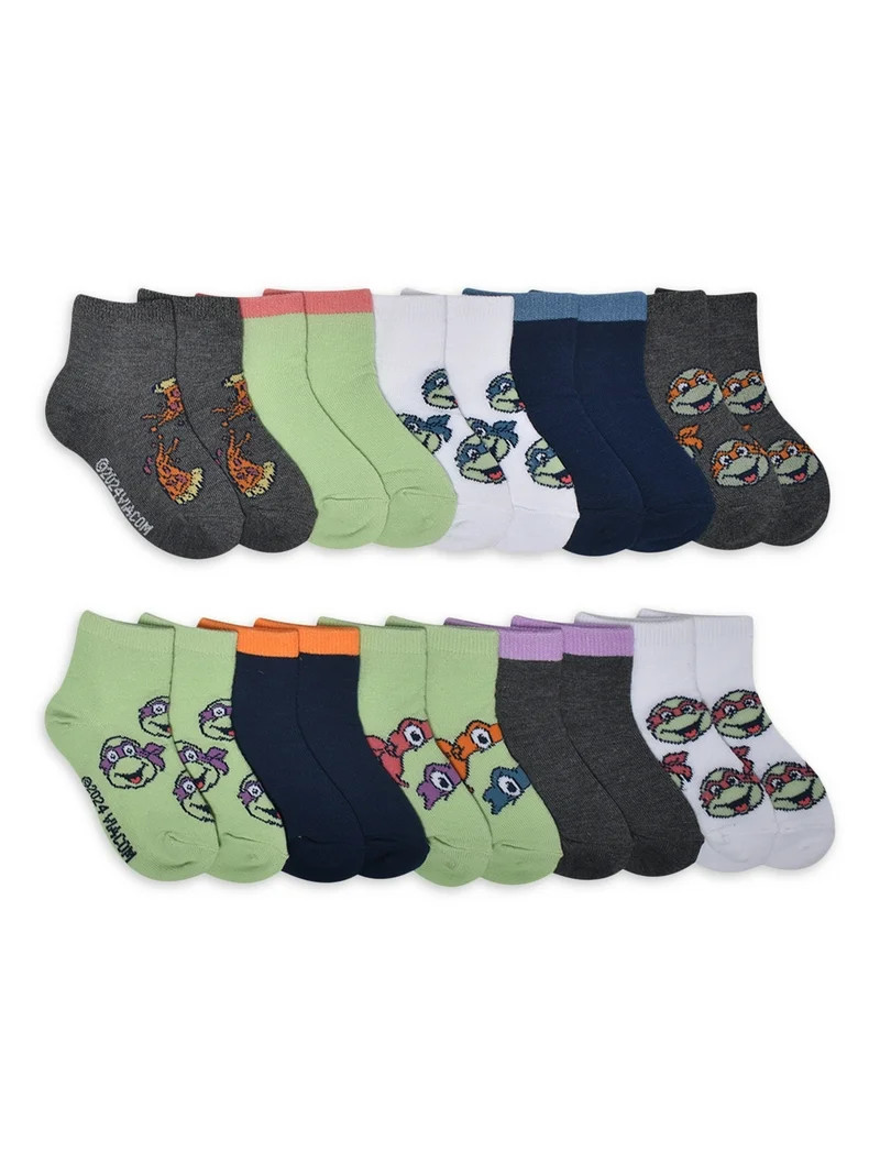 Character Toddler Ankle Socks, 10-Pack, Sizes 12M-5T - Walmart.com | Walmart (US)