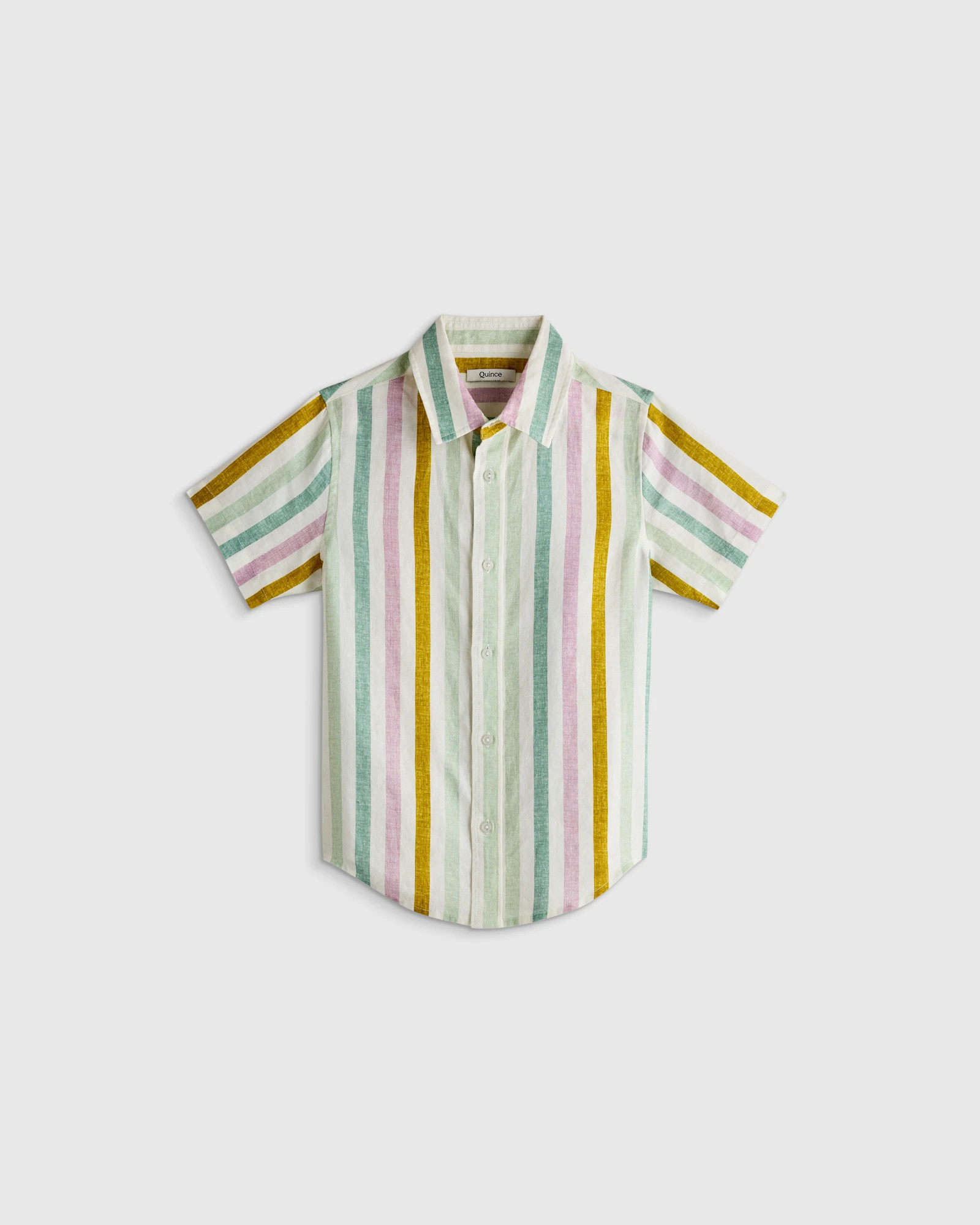 100% European Linen Printed Short Sleeve Shirt | Quince
