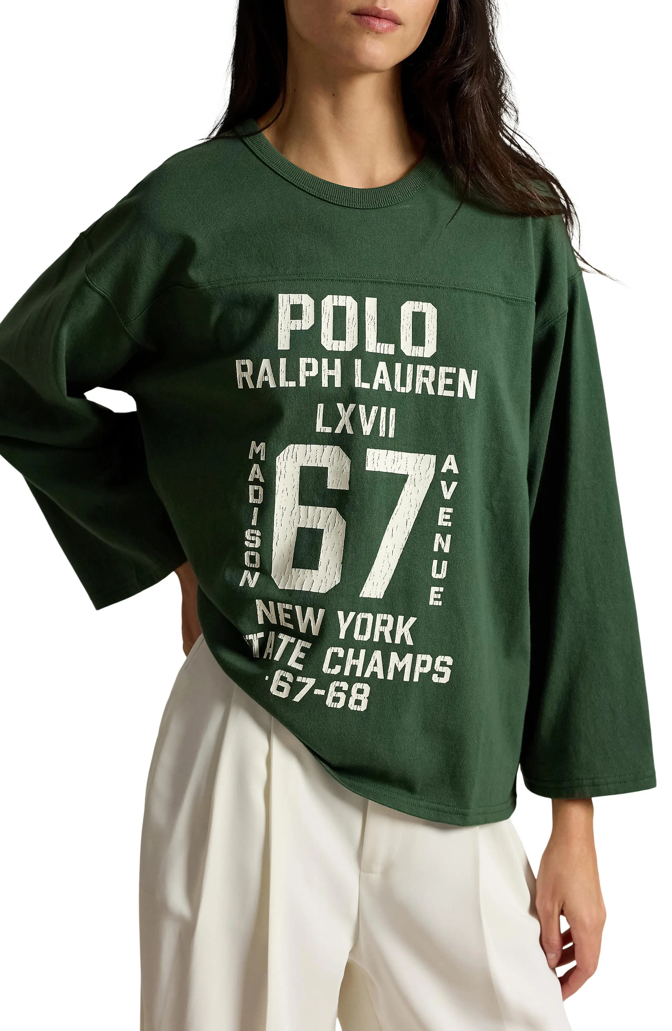 Polo Ralph Lauren Cotton Graphic T-Shirt (Women) | Nordstrom | Nordstrom