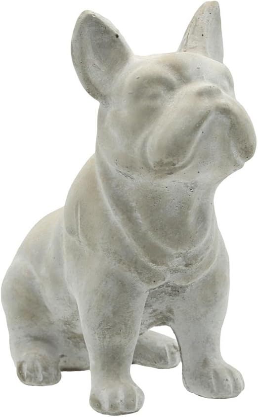Urban Trends Collection Cement Sitting French Bulldog Statue Washed Finish Gray | Amazon (US)
