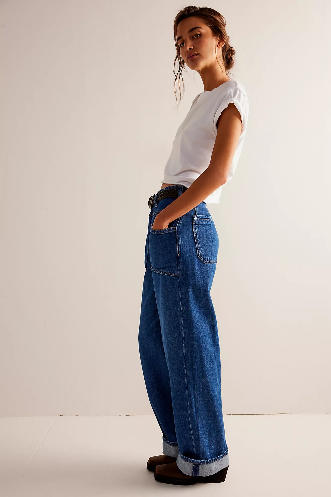 We The Free Palmer Cuffed Jeans | Free People (Global - UK&FR Excluded)