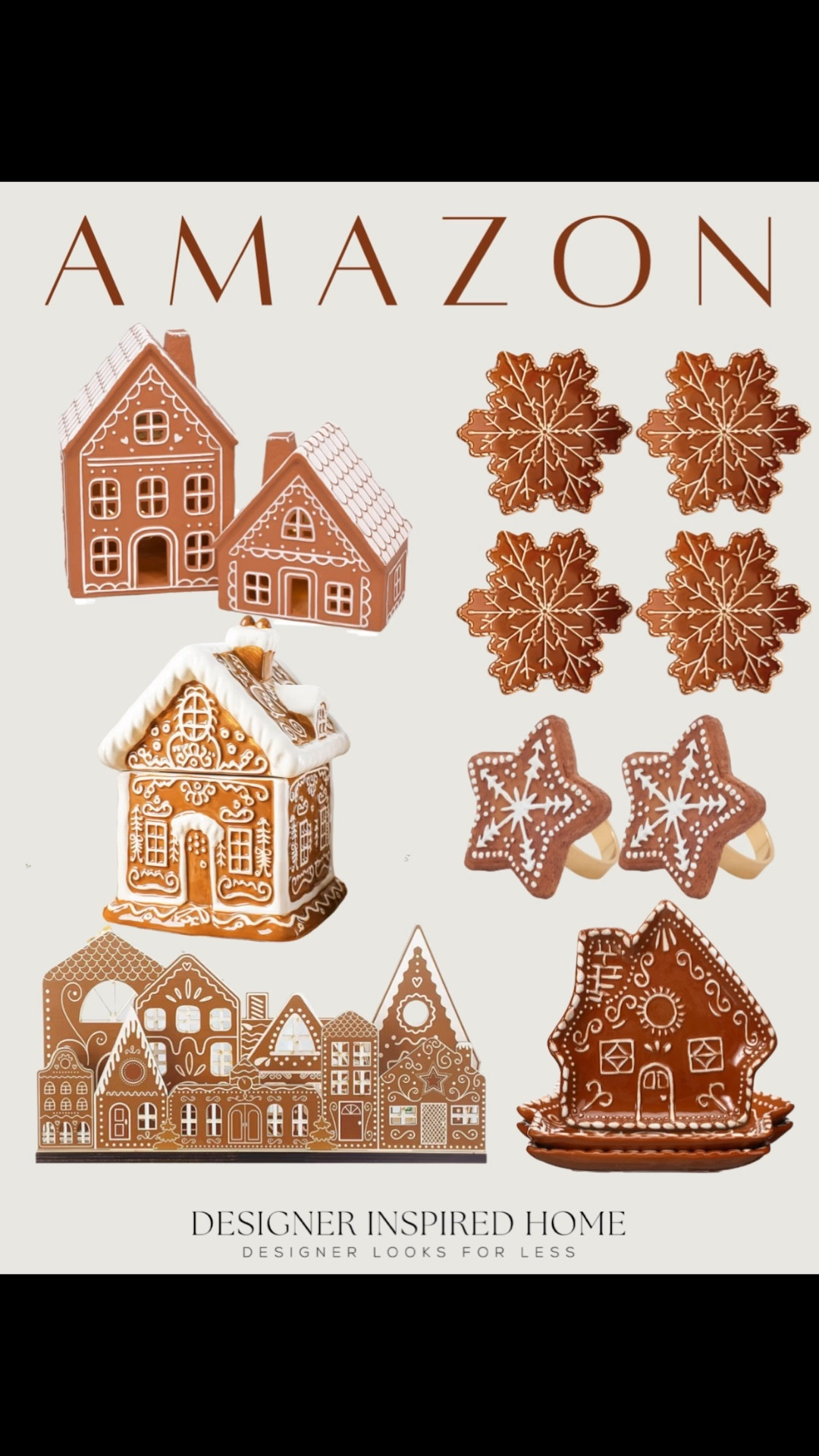 Get the Pottery Barn look for less with these gingerbread pieces from Amazon 

#LTKSeasonal #LTKHome #LTKHoliday