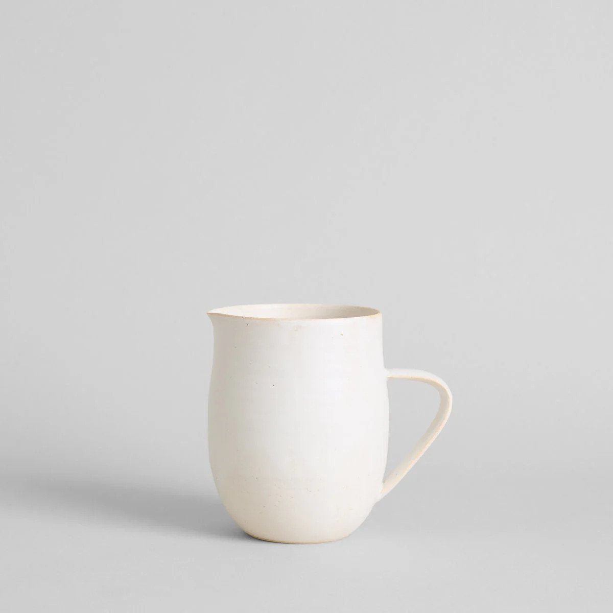 White Farmhouse Pitcher Vase | Hand-Thrown Stoneware | Bloomist | Bloomist, Inc
