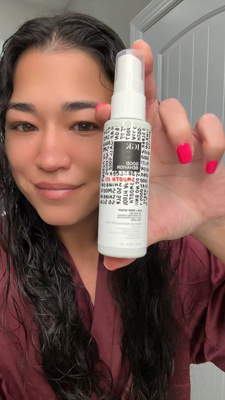 Friends this IGK Good Behavior 4 in 1 spray is LIFE CHANGING. It has changed the game for my post shower routine. It cuts down on me having to use multiple products by having everything I need in one bottle! #IGK 

#LTKBeauty #LTKWatchNow #LTKGiftGuide