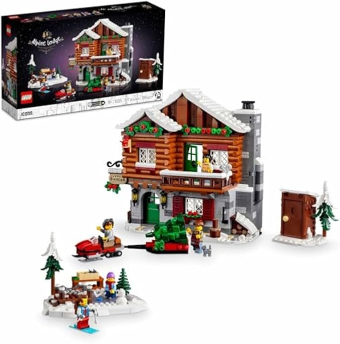 LEGO Icons Alpine Lodge Model Building Kit, Gift for Adventurers and Outdoor Lovers, Fun Family C... | Amazon (US)