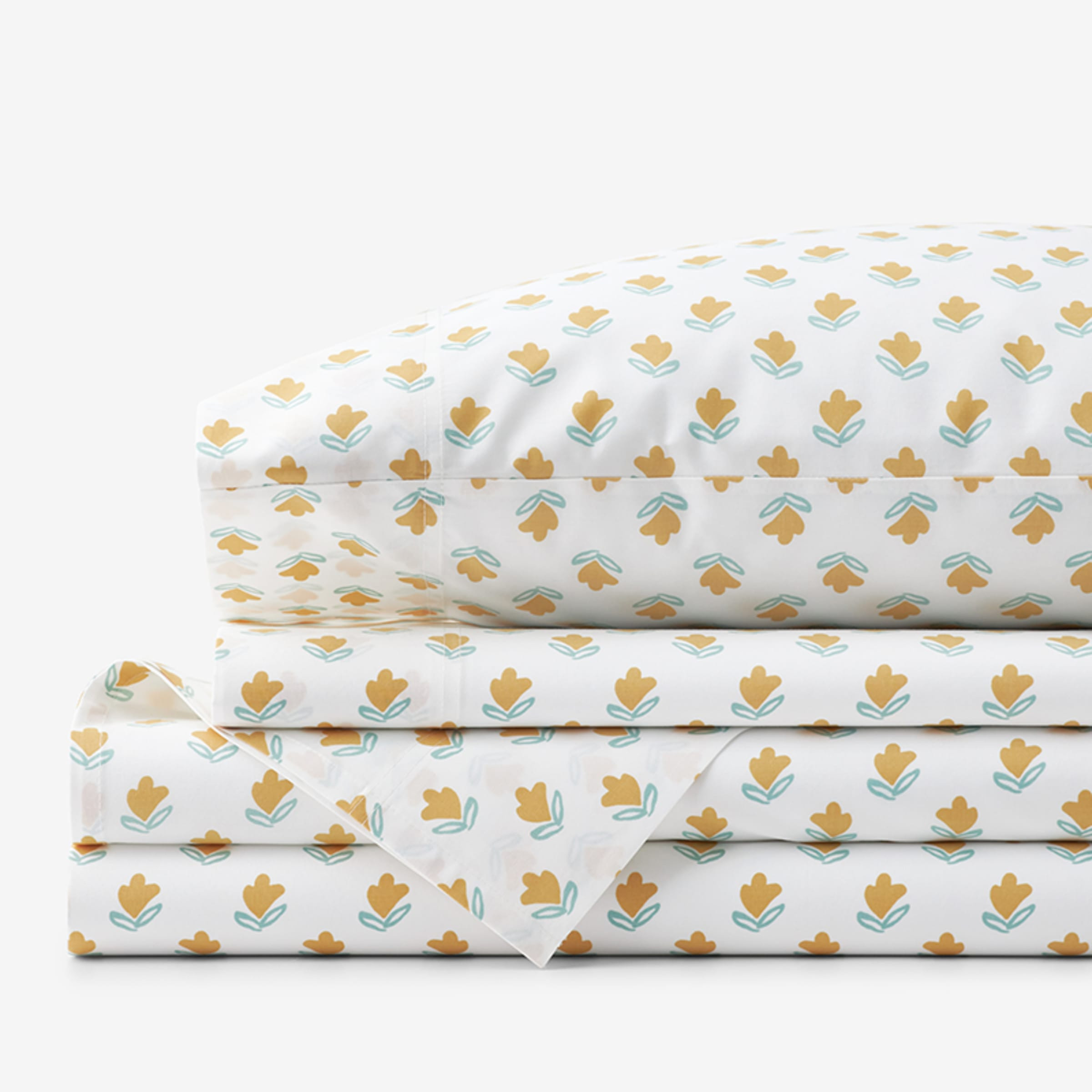 Company Organic Cotton™ Mini Prints Percale Sheet Set | The Company Store