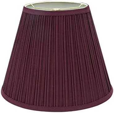 Aspen Creative 33052 Transitional Pleated Empire Shaped Construction Burgundy, 13" Wide (7" x 13" x  | Amazon (US)