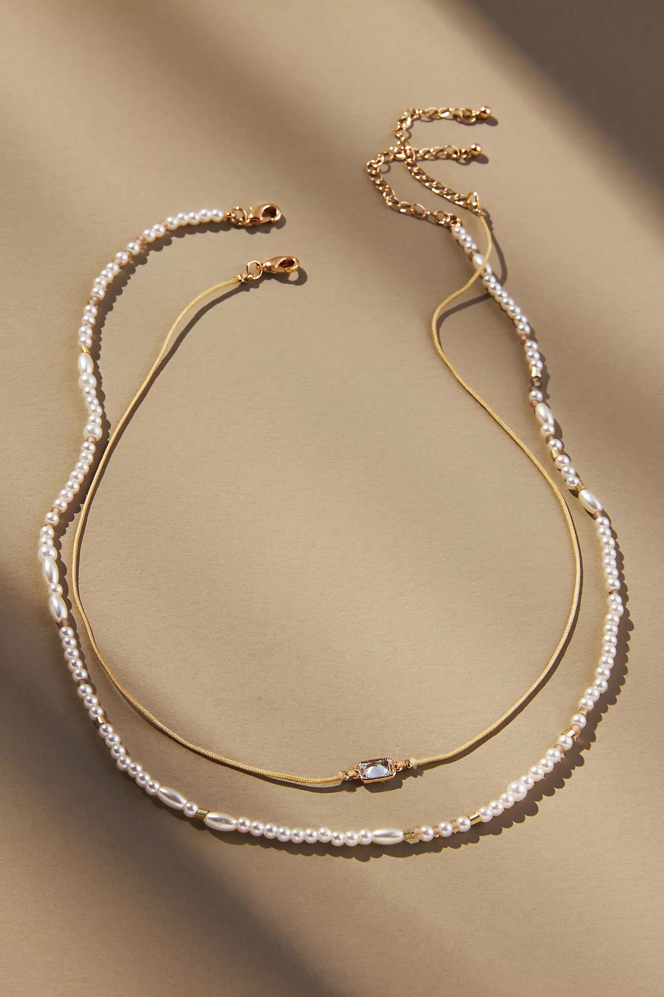 Beaded Cord Necklaces, Set of 2 | Anthropologie (US)