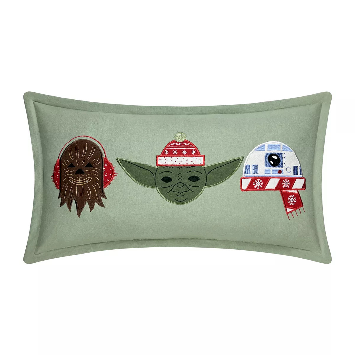 St. Nicholas Square® Star Wars Yoda, Chewbacca & R2-D2 Holiday Throw Pillow | Kohl's