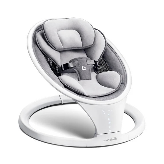 Munchkin® Bluetooth Enabled Infant Baby Swing,5 Ranges of Motion, White, Unisex | Walmart (US)