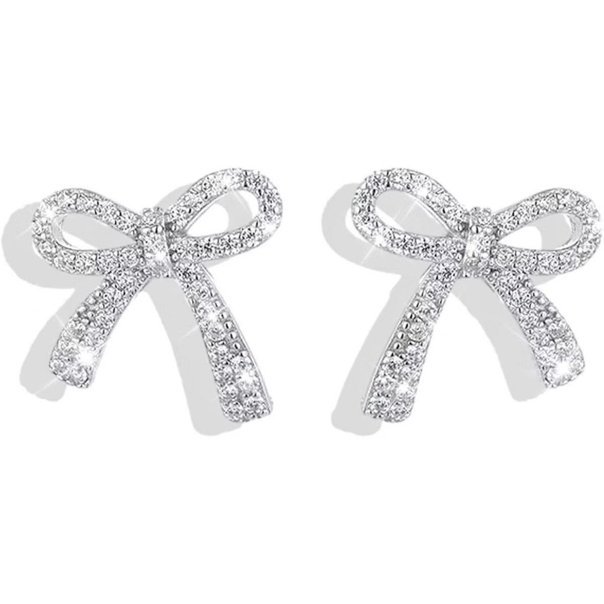 Sparkly Rhinestone Bow Stud Earrings for Women | Christmas & Party Dress Jewelry Gifts | Target