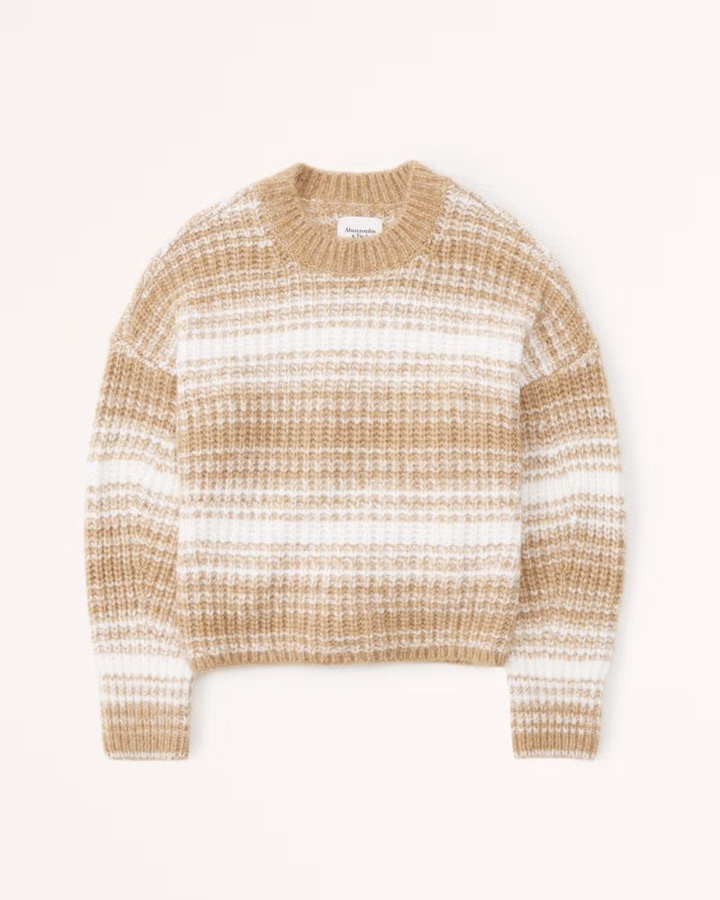 Ombre Fluffy Crew Sweater | Abercrombie & Fitch (US)