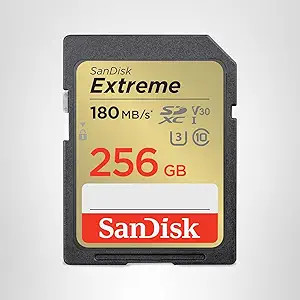 SanDisk 256GB Extreme SDXC UHS-I Memory Card - C10, U3, V30, 4K, UHD, SD Card - SDSDXVV-256G-GNCI... | Amazon (US)