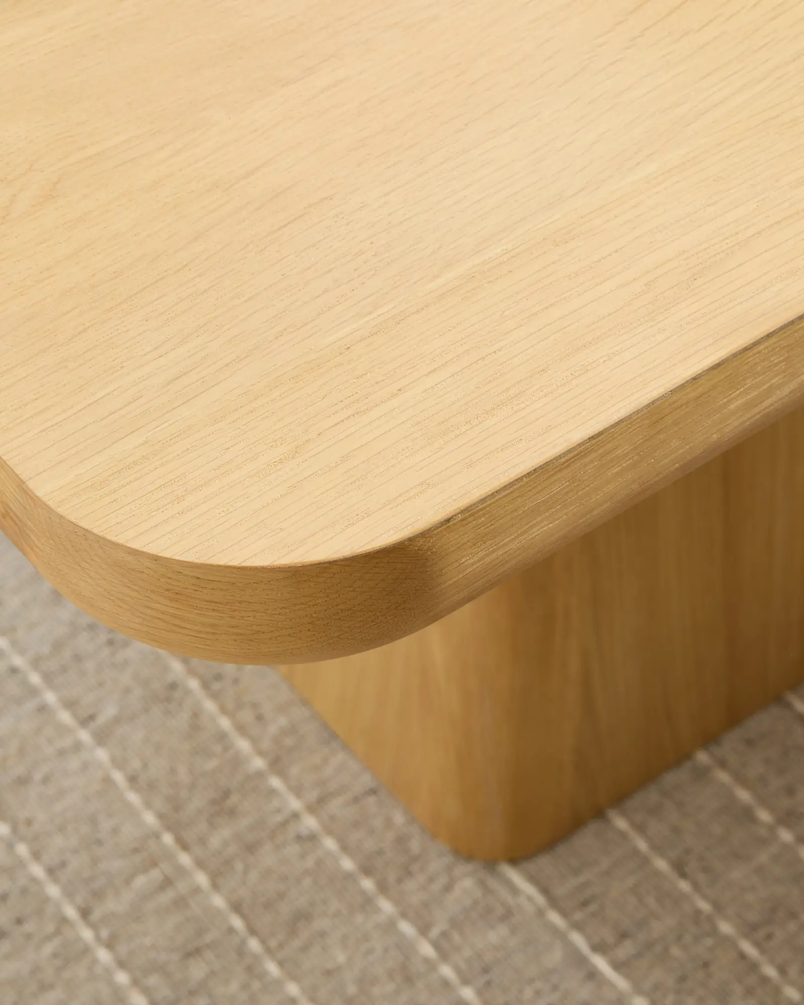 Rustic Oak Plinth Dining Table | Quince