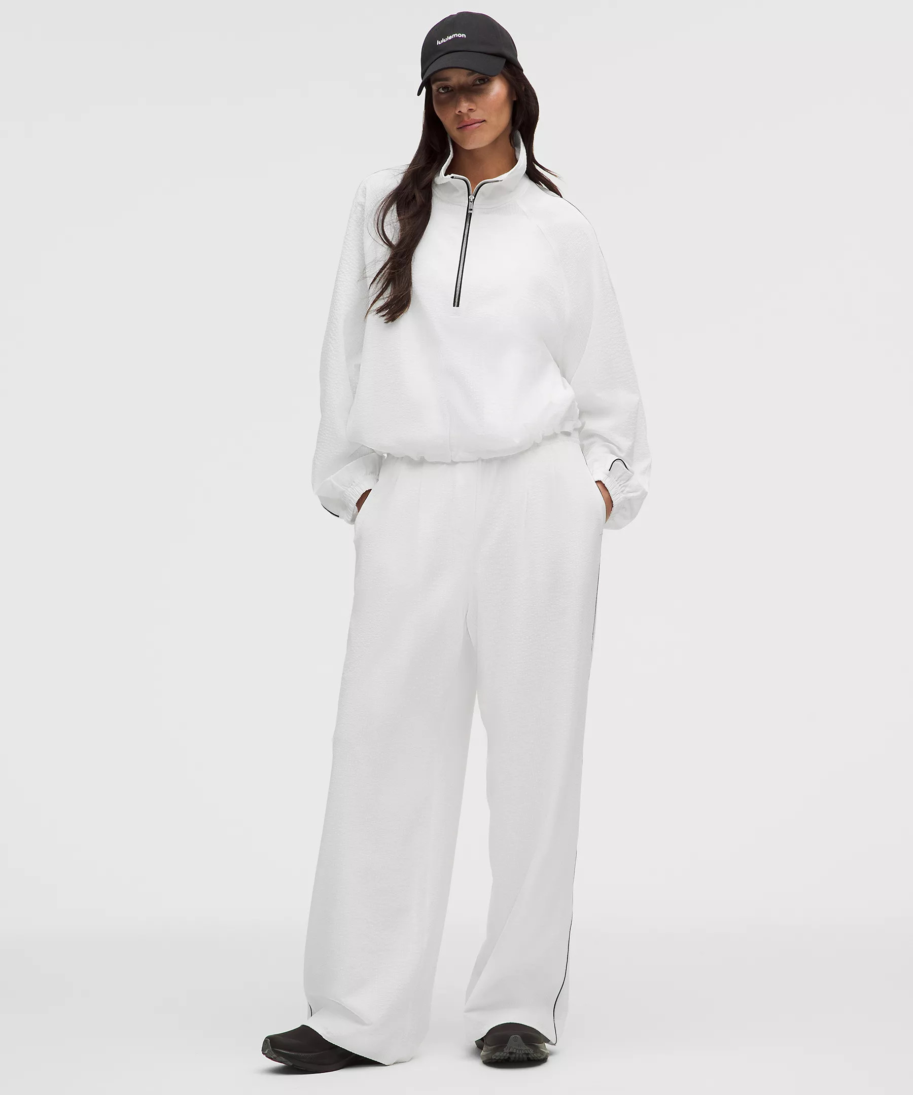 Seersucker WovenAir High-Rise Pleated Pant | Lululemon (US)