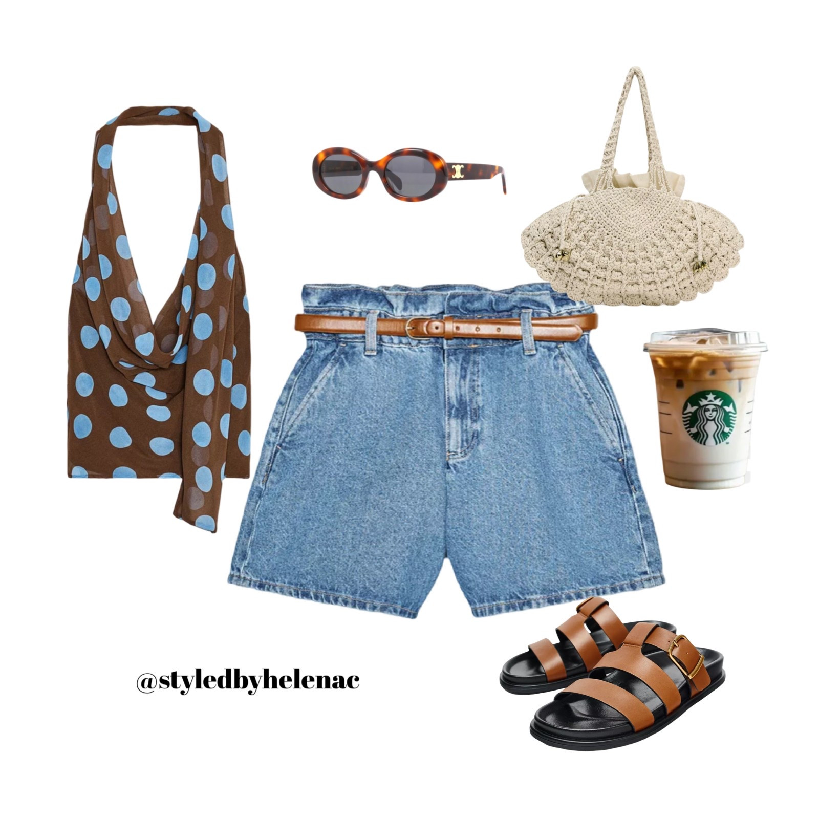 Holiday/summer daytime outfit inspo! These shorts are perfect 😍

Denim shorts, paperbag shorts, Zara 