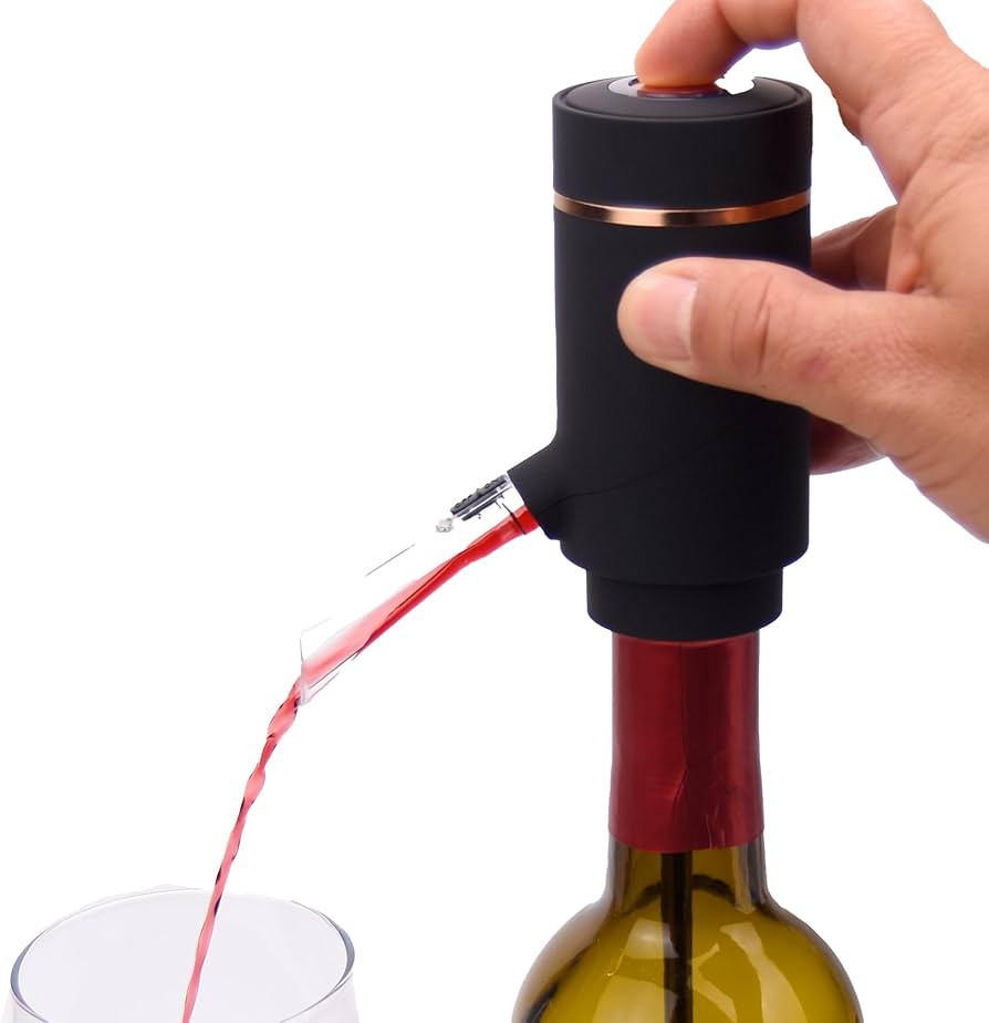Electric Wine Aerator and Wine Dispenser | Wine Decanter with Wine Pourer | 750ml wine bottle com... | Amazon (US)