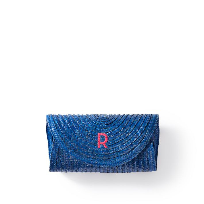 Palm Leaf Rounded Clutch | Mark and Graham