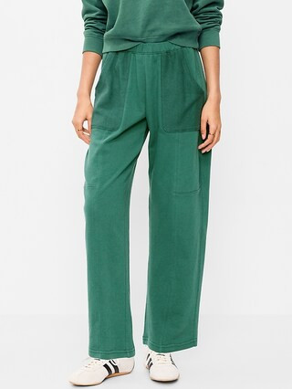 Mid-Rise SoComfy Seamed Barrel Sweatpants | Old Navy (US)