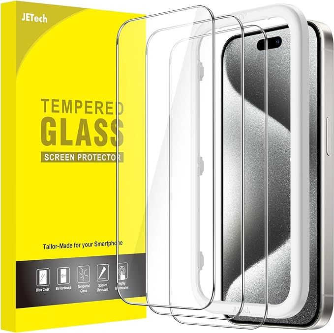 JETech Screen Protector for iPhone 15 Pro 6.1-Inch, Tempered Glass Film with Easy Installation To... | Amazon (CA)