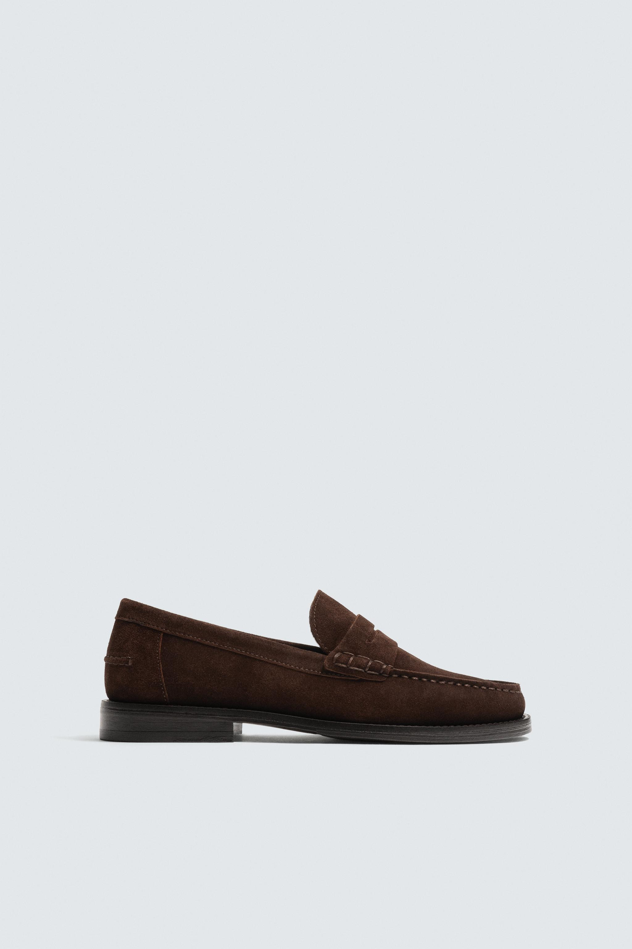 SPLIT LEATHER LOAFERS LIMITED EDITION | Zara US