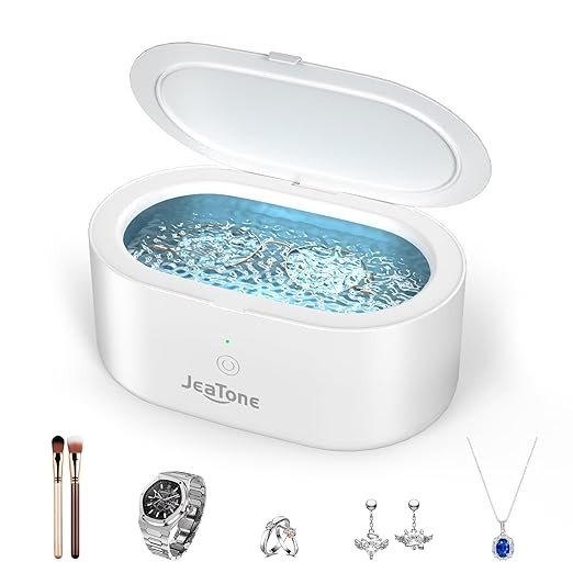 JeaTone Ultrasonic Jewelry Cleaner, 46KHz Professional Ultrasonic Cleaning Machine for Rings, Eye... | Amazon (US)