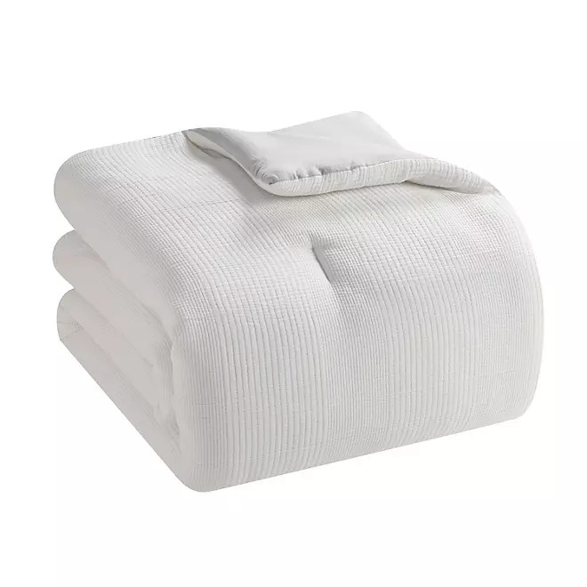 details by Becki Owens Cherie Stripe 4-Piece Matelasse Comforter Set, Assorted Colors and Sizes | Sam's Club