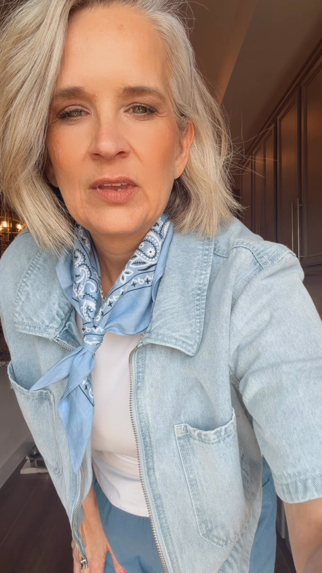 What I wore to lunch and shoe shopping with my 23 year old son 

Barrel pants, Mary Jane’s, cup she, Target, Walmart, denim jacket, cropped, fitted tee, scarf, neck tie, over 50

#LTKOver40 #LTKootd #LTKgrwm