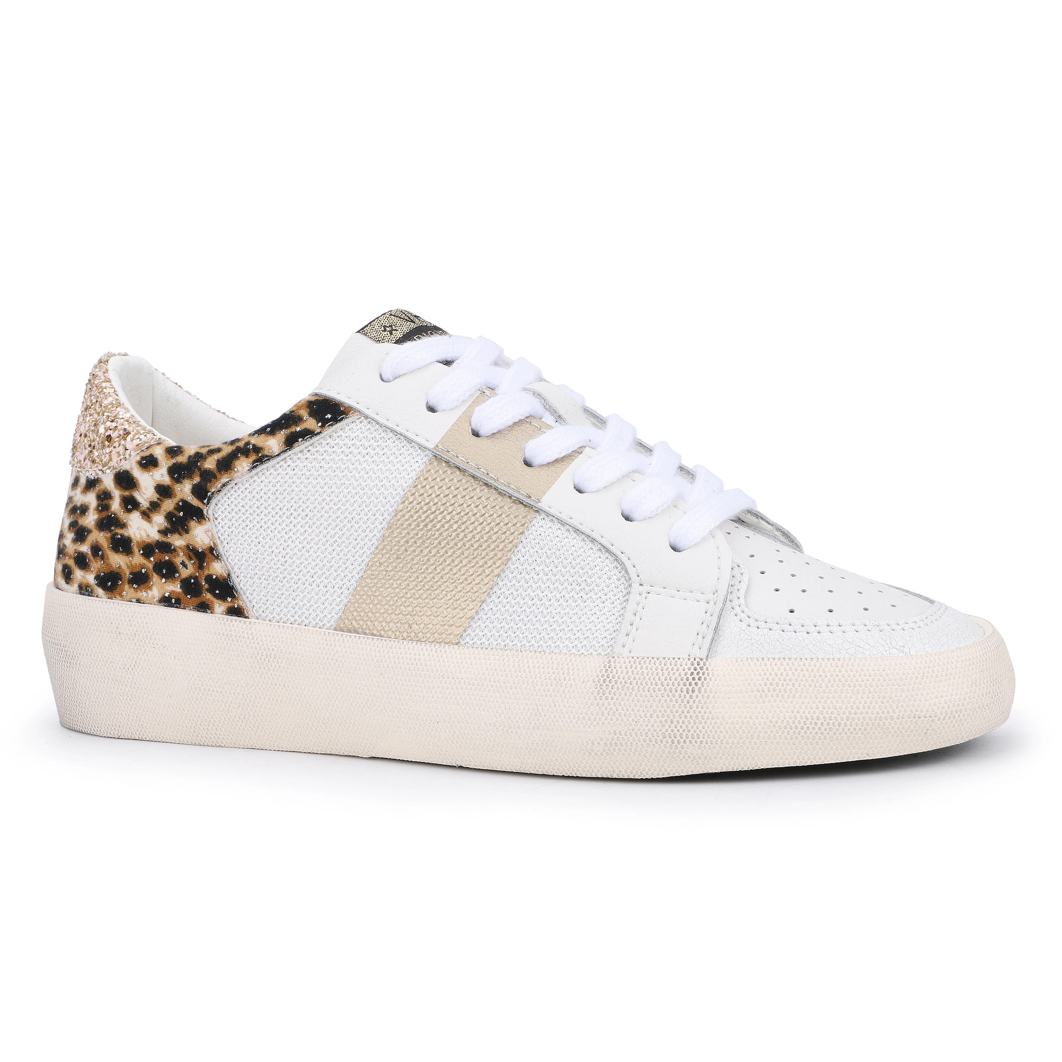 Maxine - White Leopard Multi | Vintage Havana