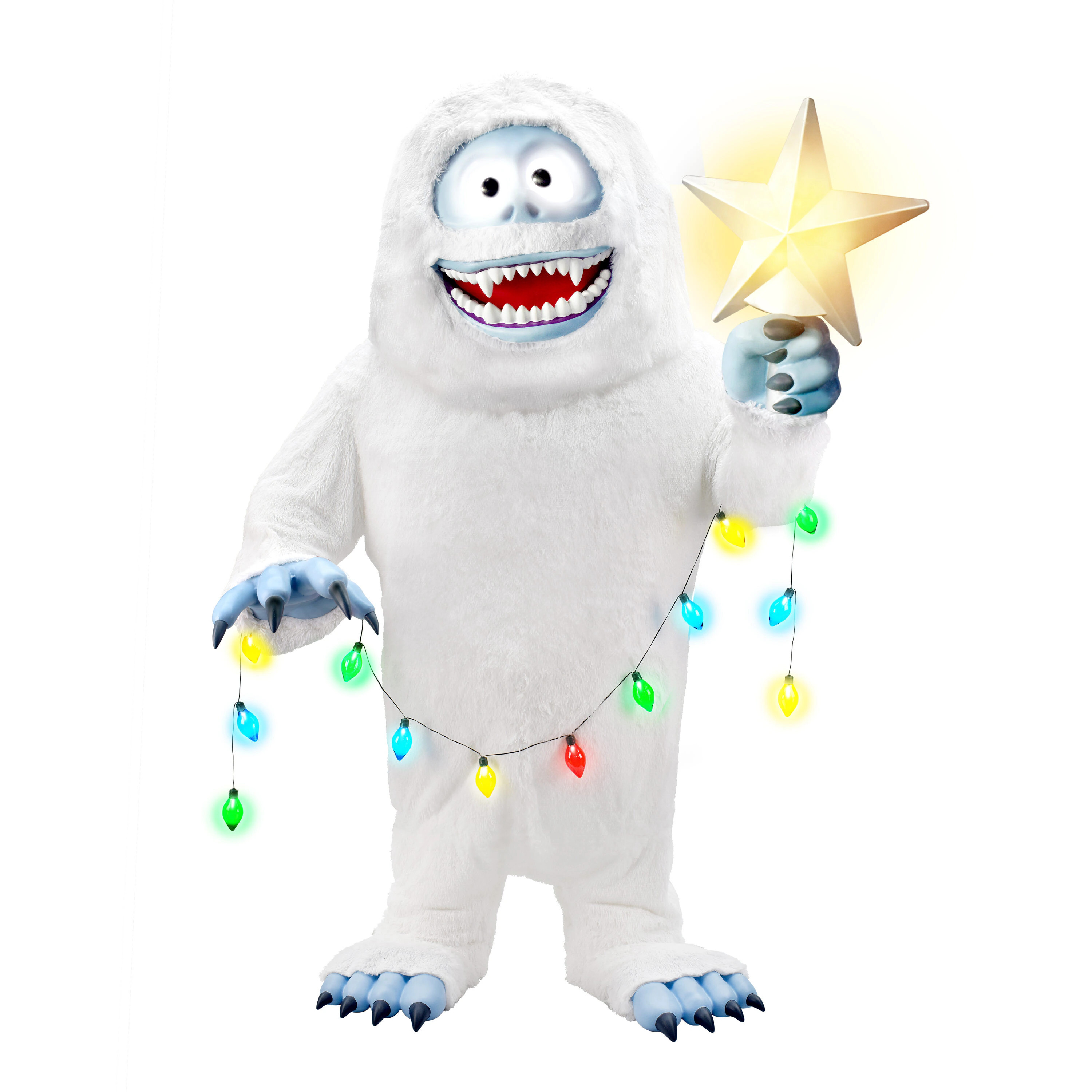 Rudolph the Red-Nosed Reindeer 9.75-ft LED Bumble Animatronic Yard Decoration in White | 93119 | Lowe's